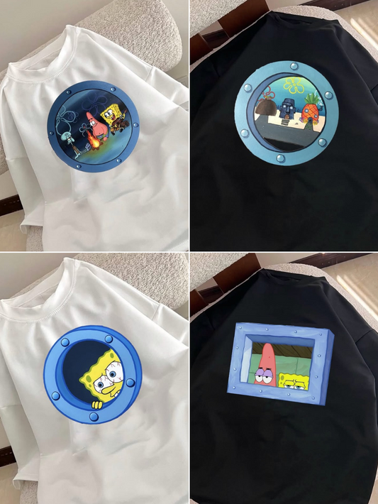 تيشيرتات سبون بوب وبسيط منوعة