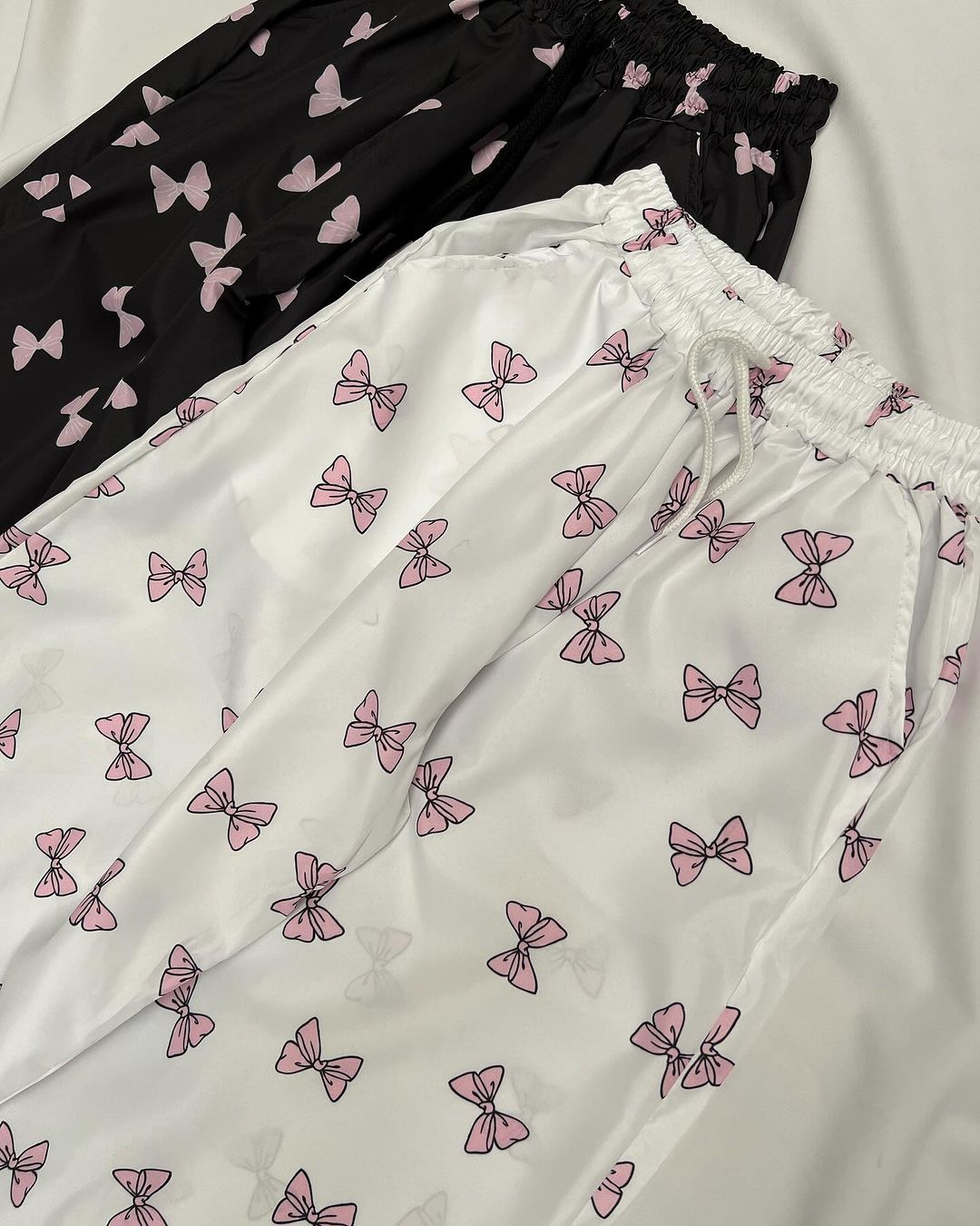 بجامة نسائية تصميم فيونكة بوليستر مطري, قالب طبيعي