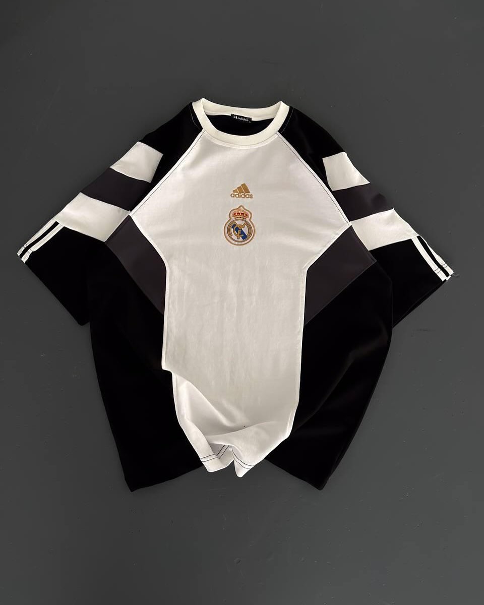 تيشيرت ريال مدريد ابيض واسود , قالب كبير