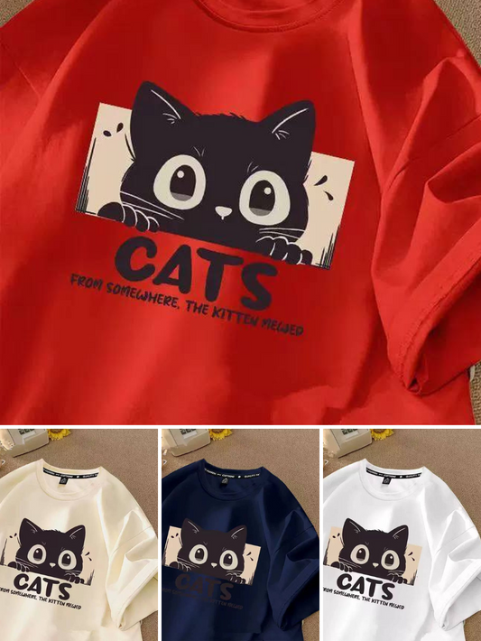 تيشيرت عيون القط