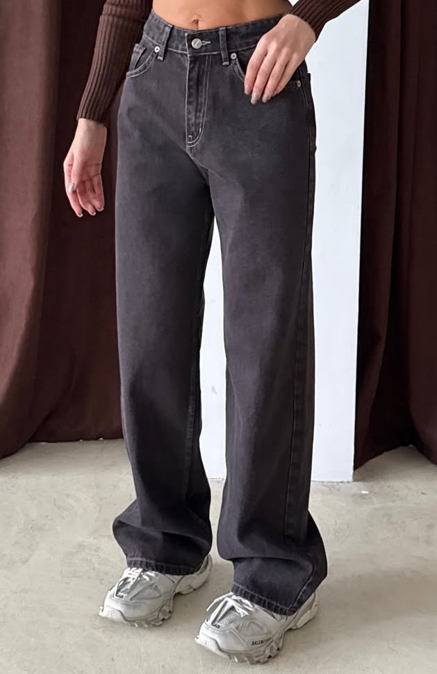 بنطرون جينز رمادي فاتح , قالب طبيعي