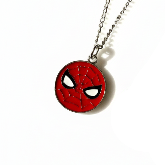 قلائد سبايدر مان احمر وابيض ✅