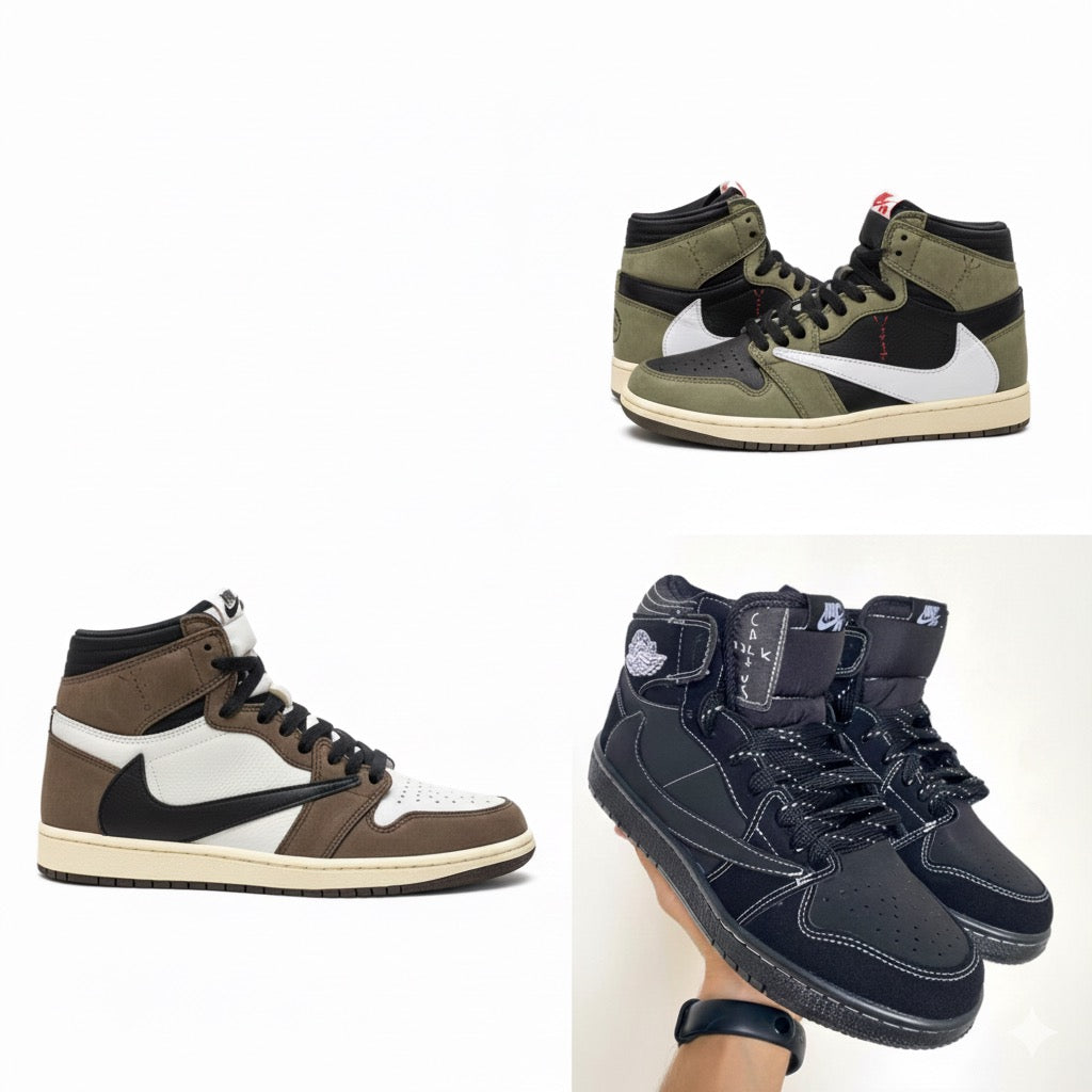 حذاء جوردن ترايفس سكوت عالي ,قالب طبيعي Nike Jordan ✅