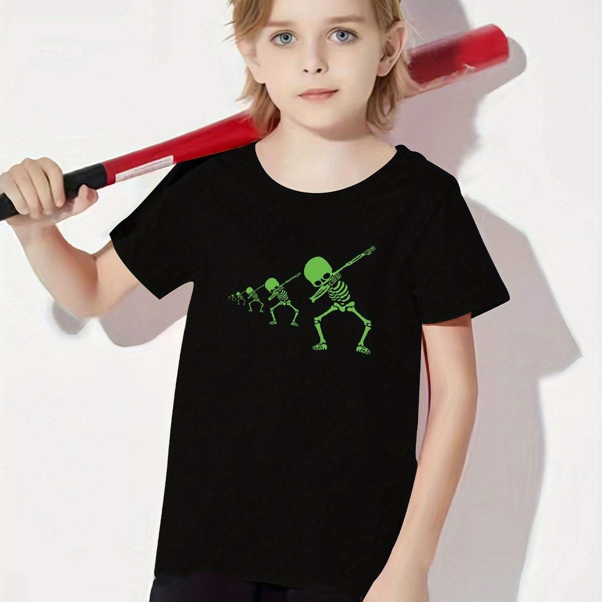 تيشرت هيكل عظمي ولادي 5>14 سنة