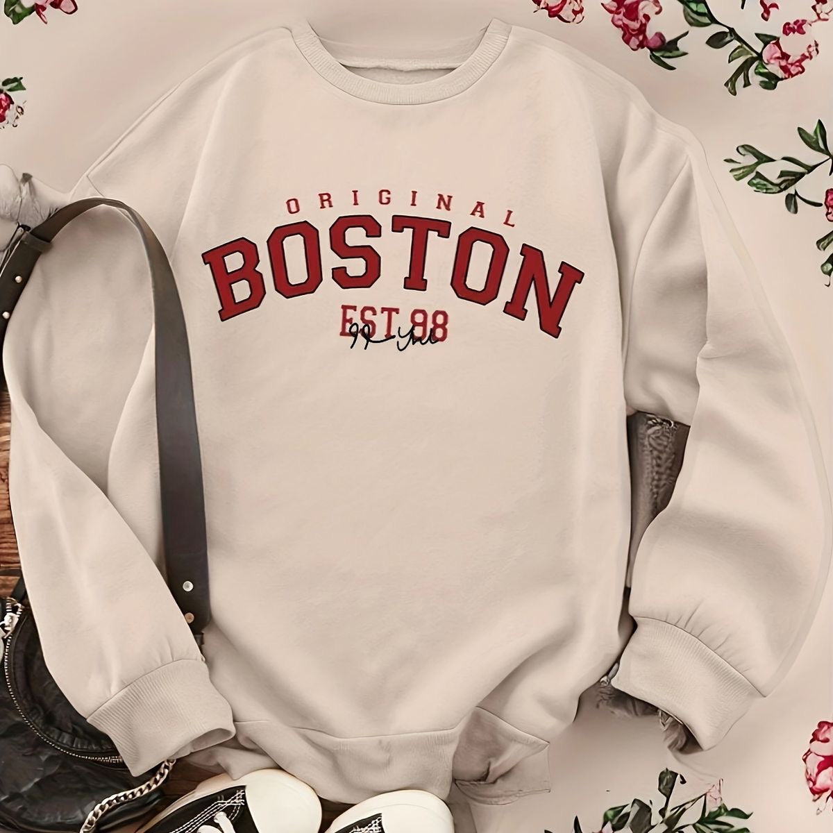 سويتر BOSTON , قالب طبيعي, قطني صيفي