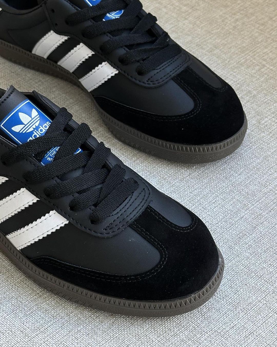 حذاء اديداس سامبا اسود , قالب طبيعي (القياسات بين 36>46)