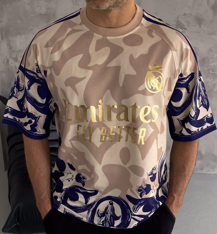 تيشيرت ريال مدريد مرقط بيجي ,قالب كبير