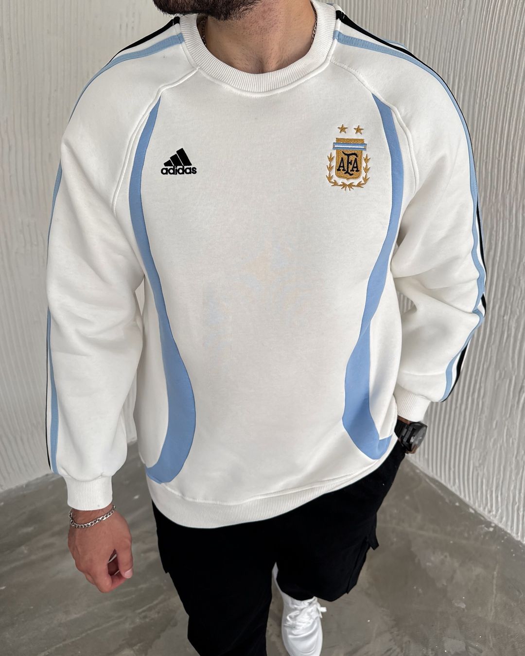سويتر منتخب الارجنتين اديداس ,قالب كبير