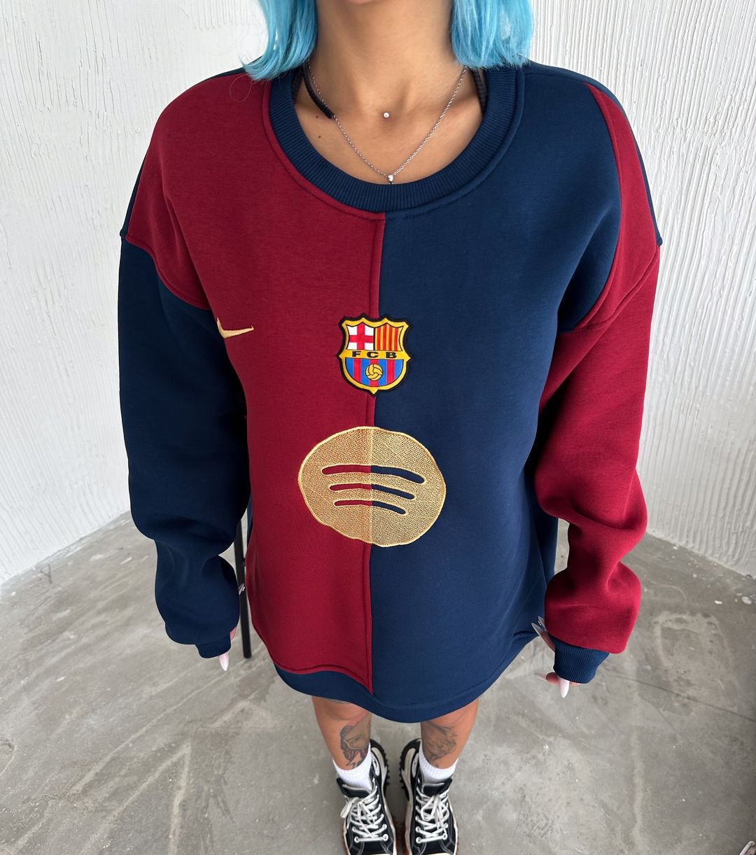 سويتر برشلونة نايك , قالب كبير