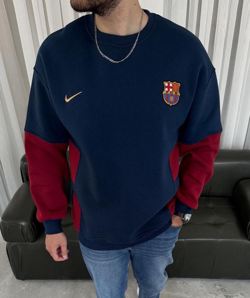 سويتر برشلونة نايك نيلي ,قالب كبير
