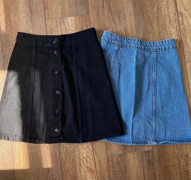 تنورة جينز دكم ✅