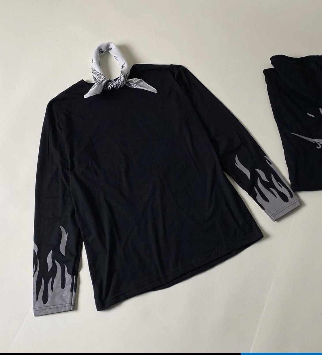 سويت شيرت يد النار اسود