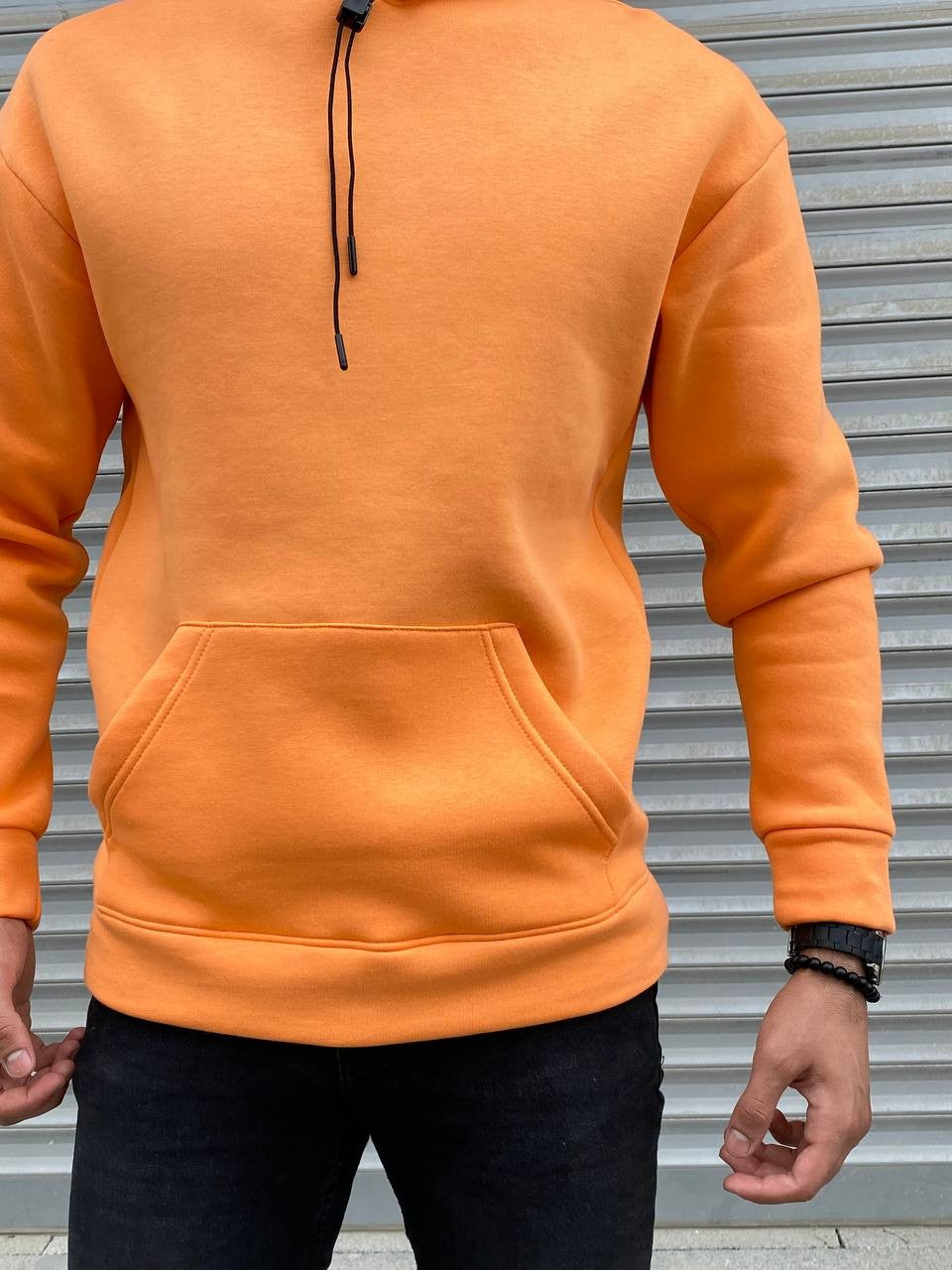 هـودي برتقالي سادة