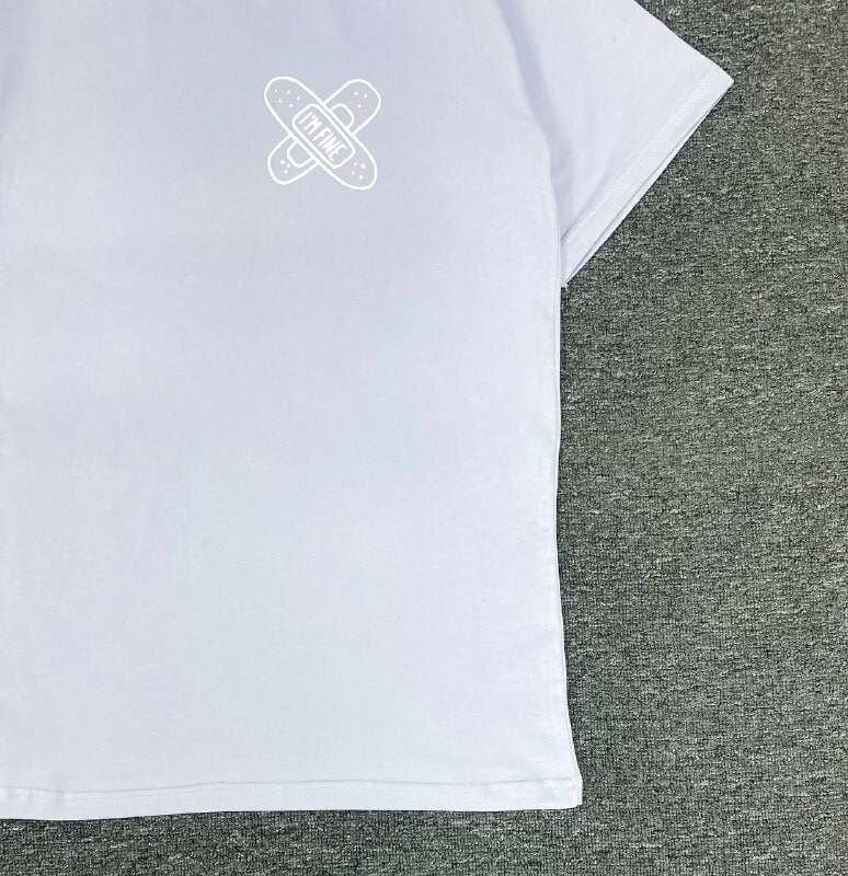 تيشرت مورا لصقه انا بخير رجالي نسائي