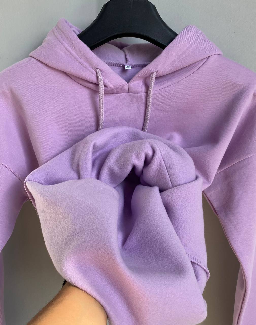 هودي لون وردي سادة