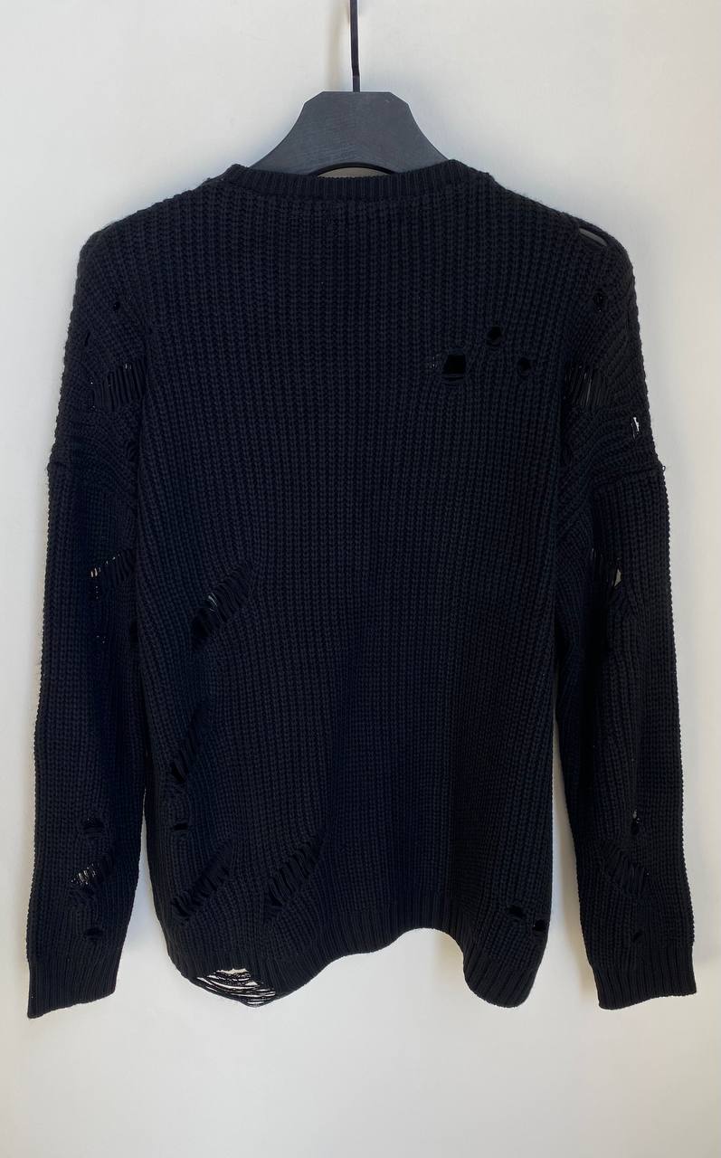 بدي ممزق لون اسود سادة