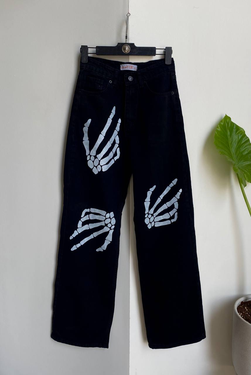 بنطرون جينز ايادي سكيليتون ,قالب طبيعي