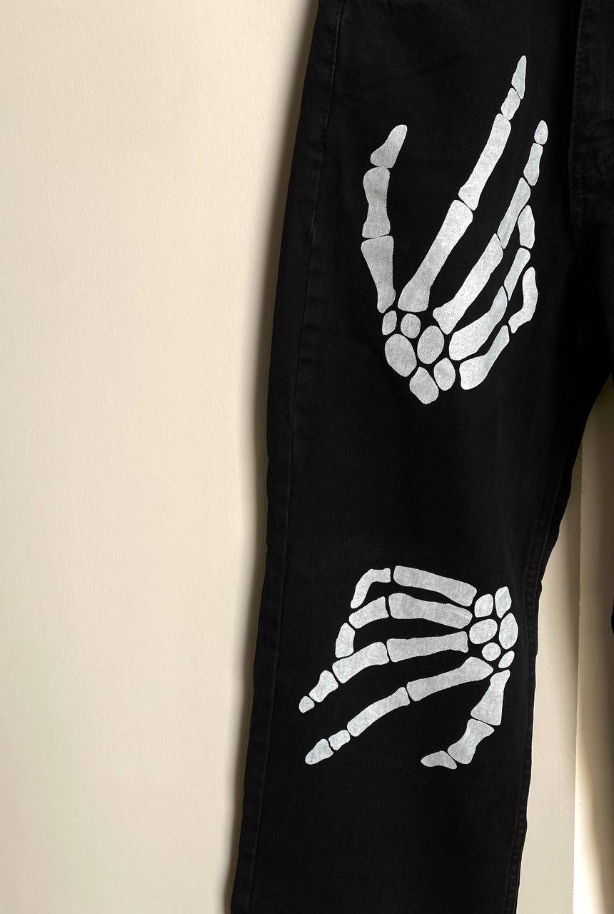 بنطرون جينز ايادي سكيليتون ,قالب طبيعي