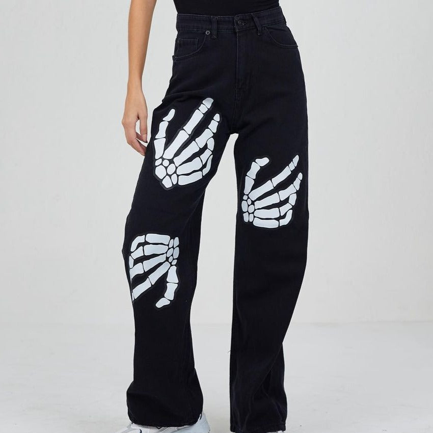 بنطرون جينز ايادي سكيليتون ,قالب طبيعي