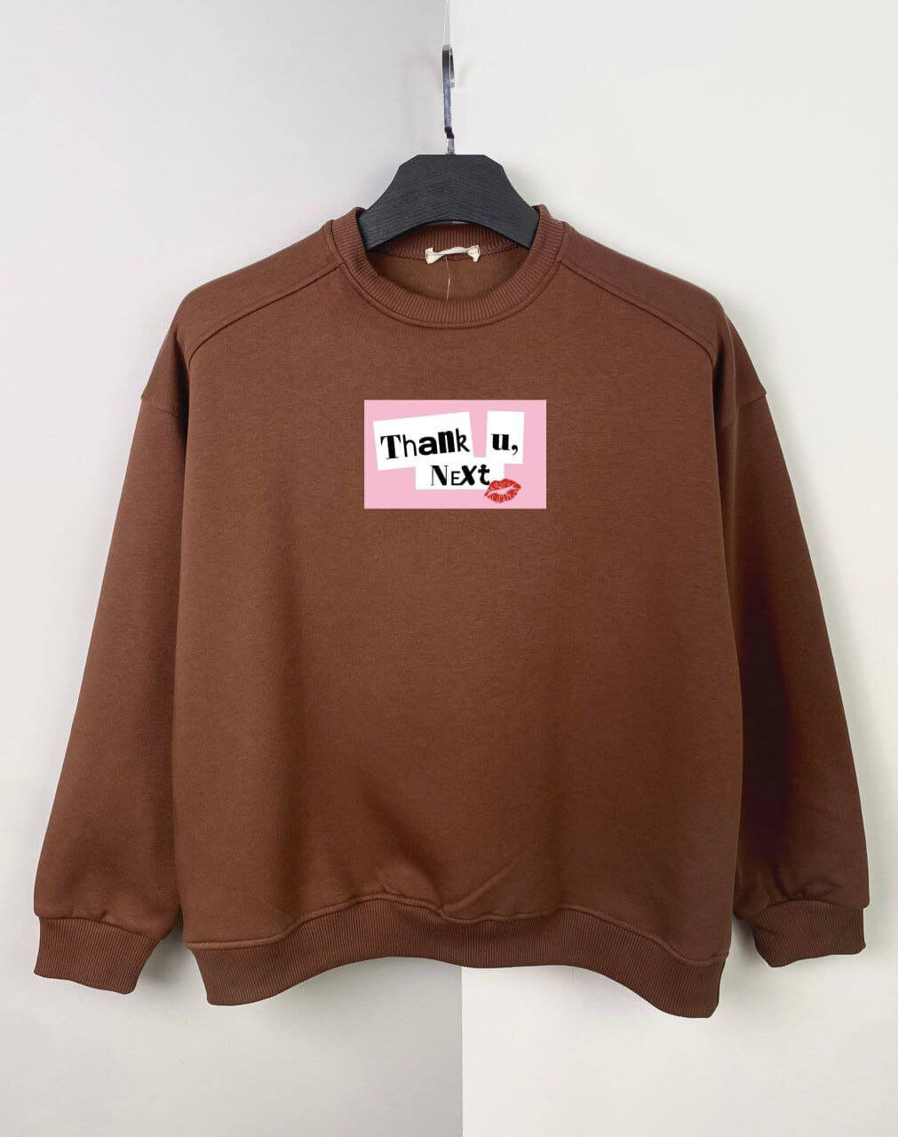 سويتشيرت طبعة شكرا لك وسطية