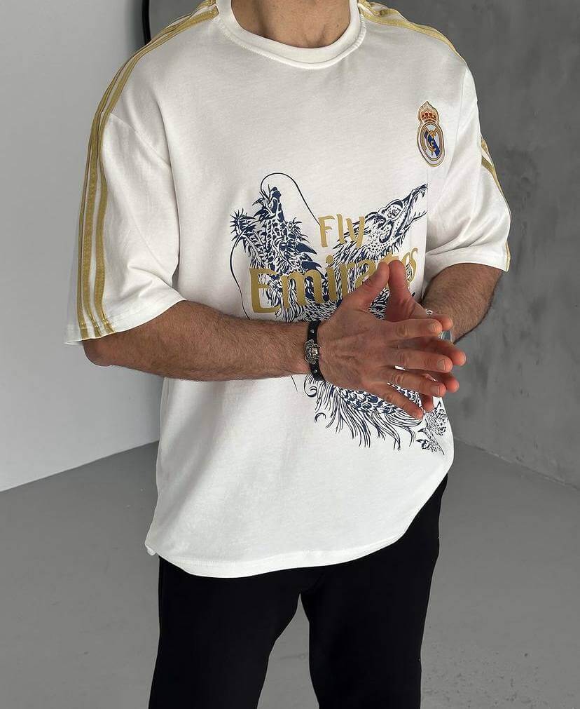 تيشيرت نادي ريال مدريد والتنين ,قالب كبير