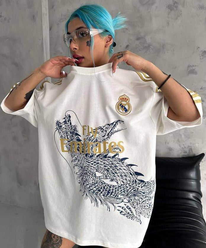 تيشيرت نادي ريال مدريد والتنين ,قالب كبير