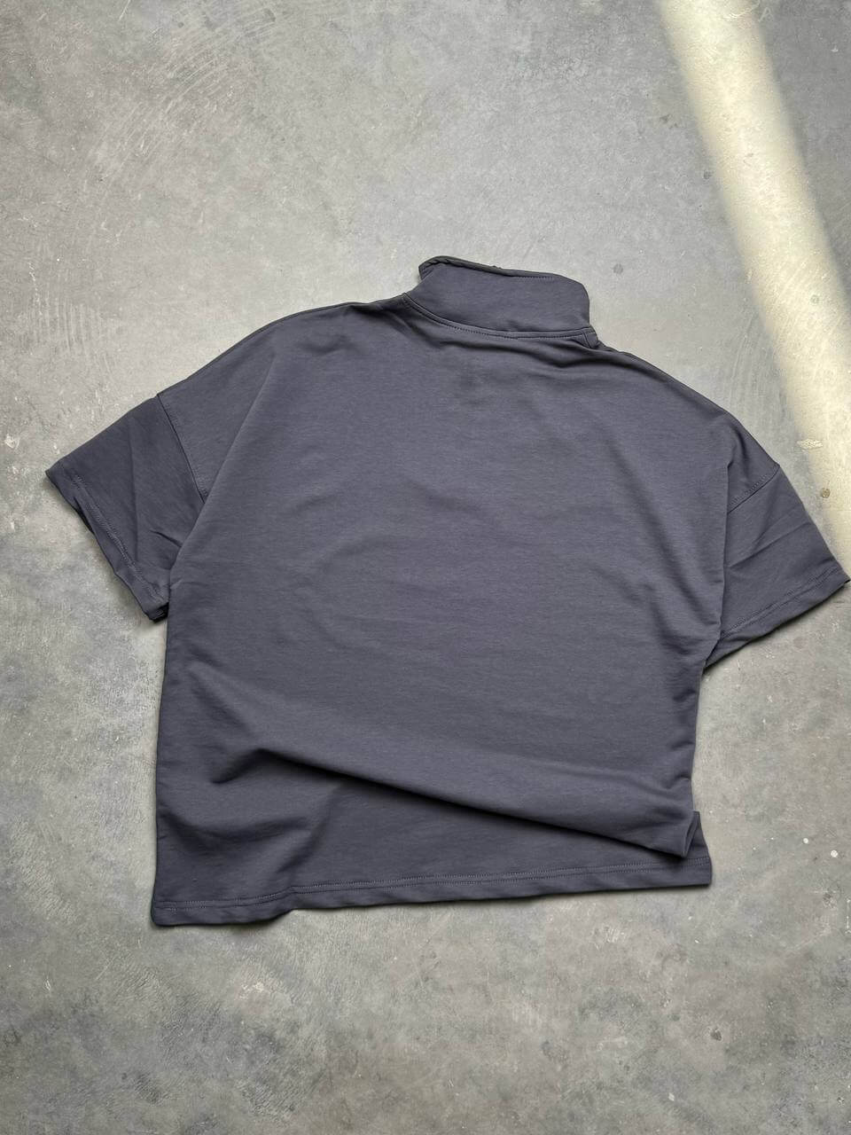 تيشيرت اوفر سايز نصف سحابة سادة