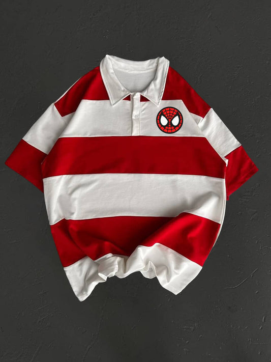 تيشيرت مخطط سبايدر مان