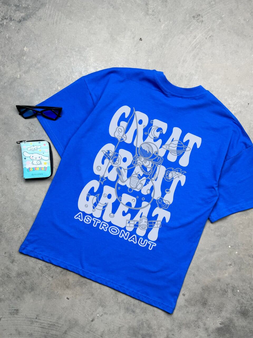 تيشيرت جيب اوفر سايز رائد فضاء عضيم