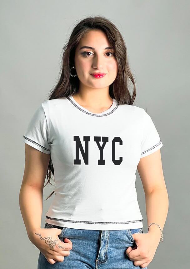 NYC توب بناتي خيوط