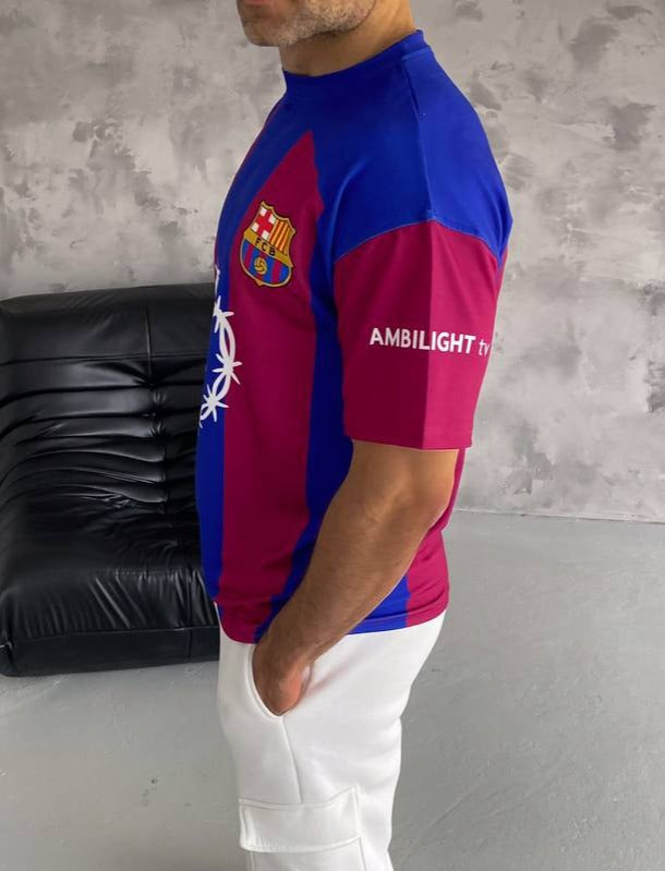 تيشيرت برشلونة الاساسي للكلاسيكو الاخير