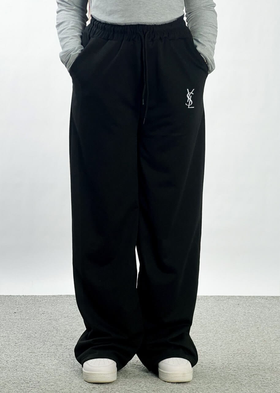 بجامة شعار سان لوران ,قماش قطني , قالب طبيعي