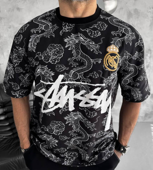 تيشيرت ريال مدريد اسود , قالب كبير