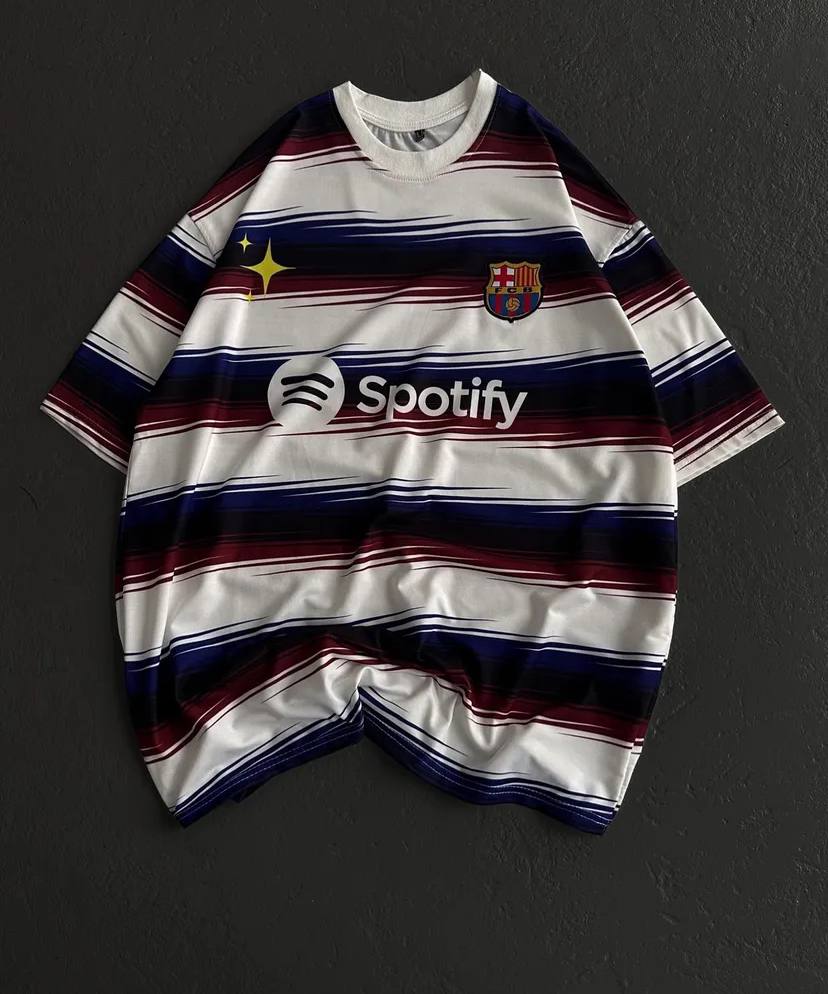 تيشيرت برشلونة سبوتيفاي مخطط ,قالب كبير