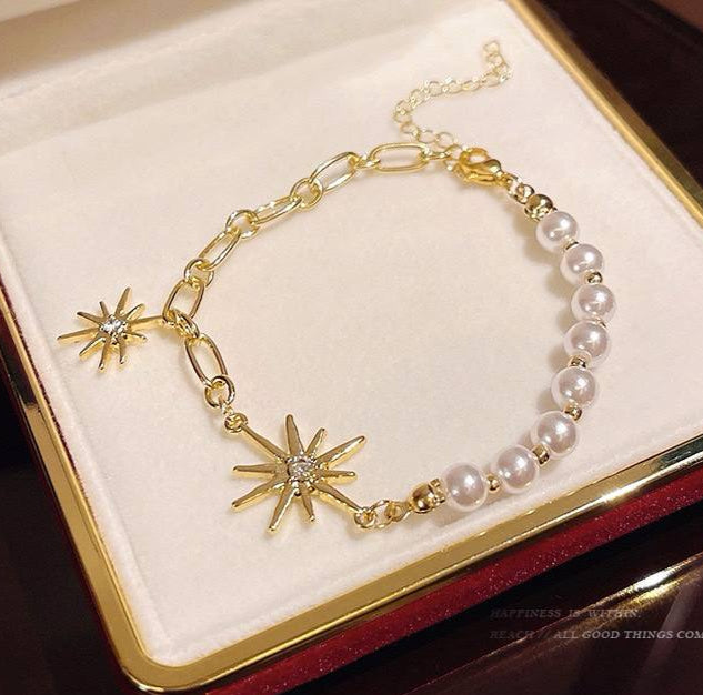 سوار نسائي لؤلؤ ونجمة