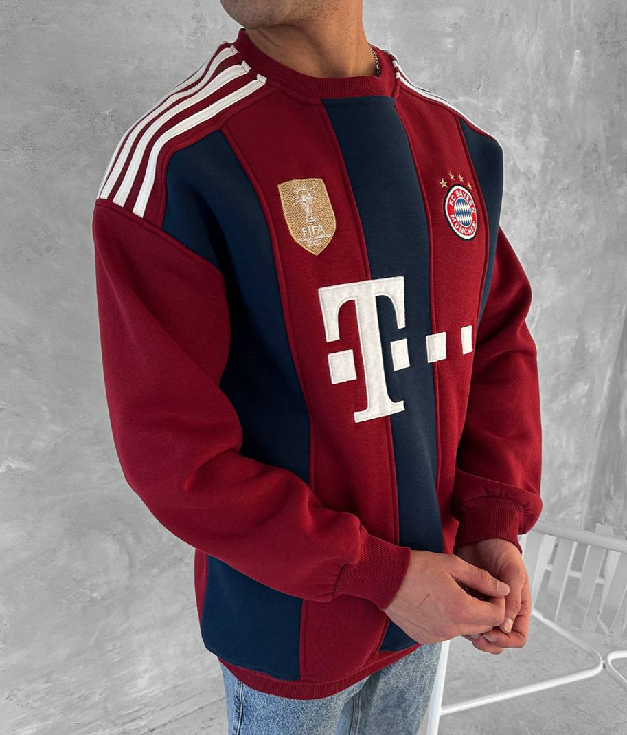 سويتر بايرن ميونيخ احمر وازرق ,قالب كبير
