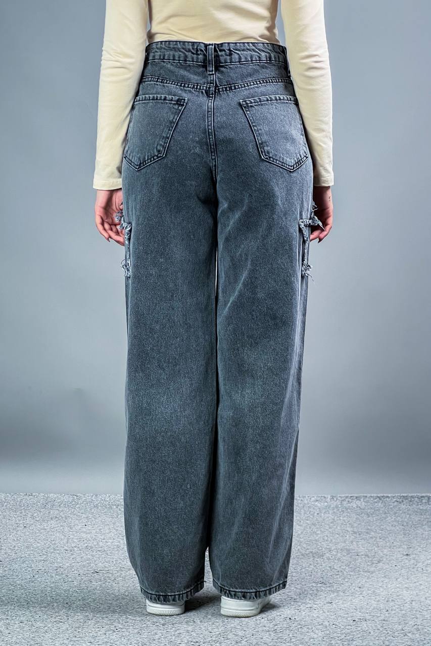 بنطرون جينز رصاصي نجوم , قالب طبيعي