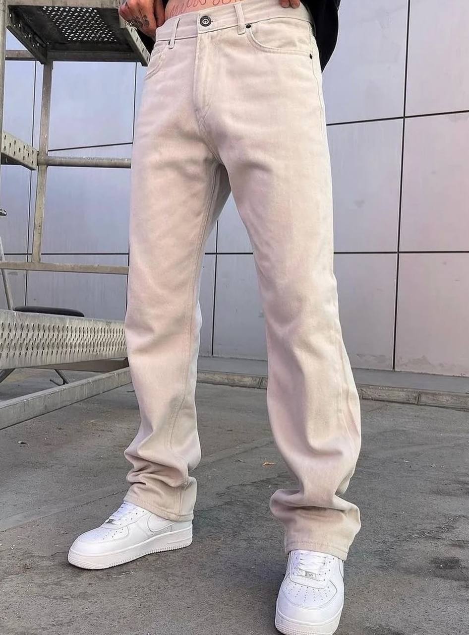 بنطرون جينز رجالي بيجي , قالب كبير