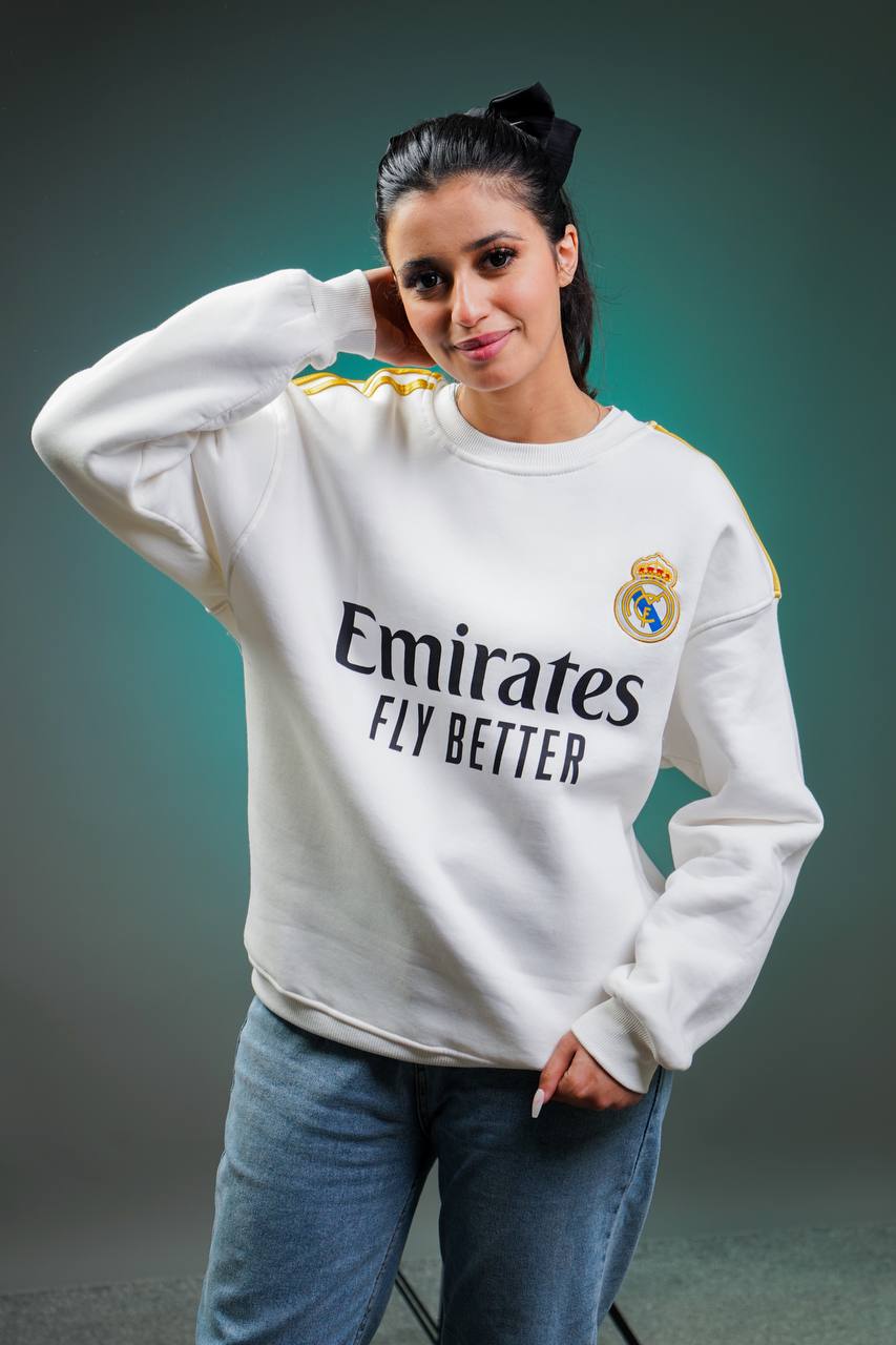 سويتر ريال مدريد قطني ثخين , قالب كبير