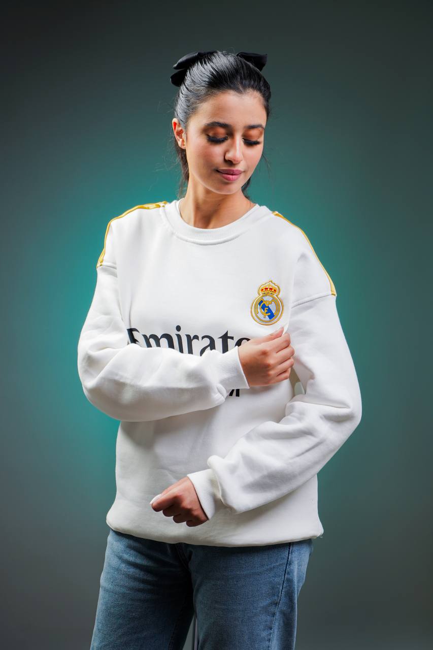 سويتر ريال مدريد قطني ثخين , قالب كبير