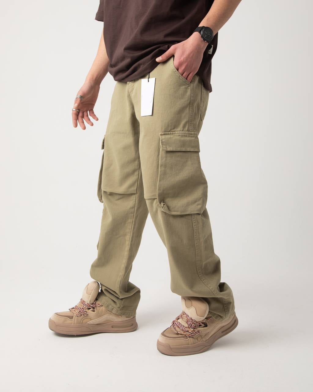 بنطرون كاركو رجالي خردلي , قالب طبيعي