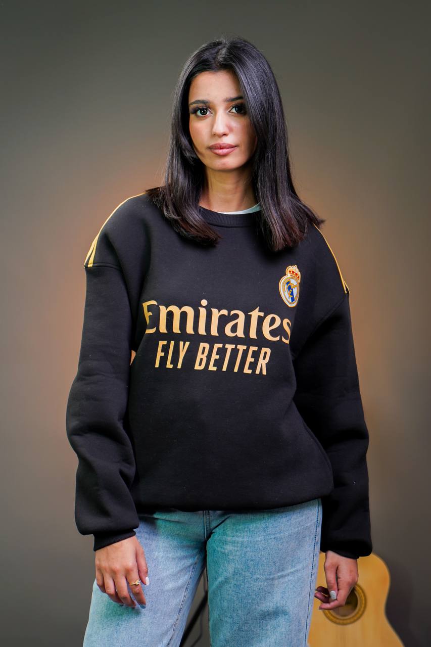 سويتر ريال مدريد قطني ثخين , قالب كبير