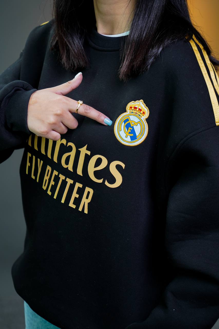 سويتر ريال مدريد قطني ثخين , قالب كبير