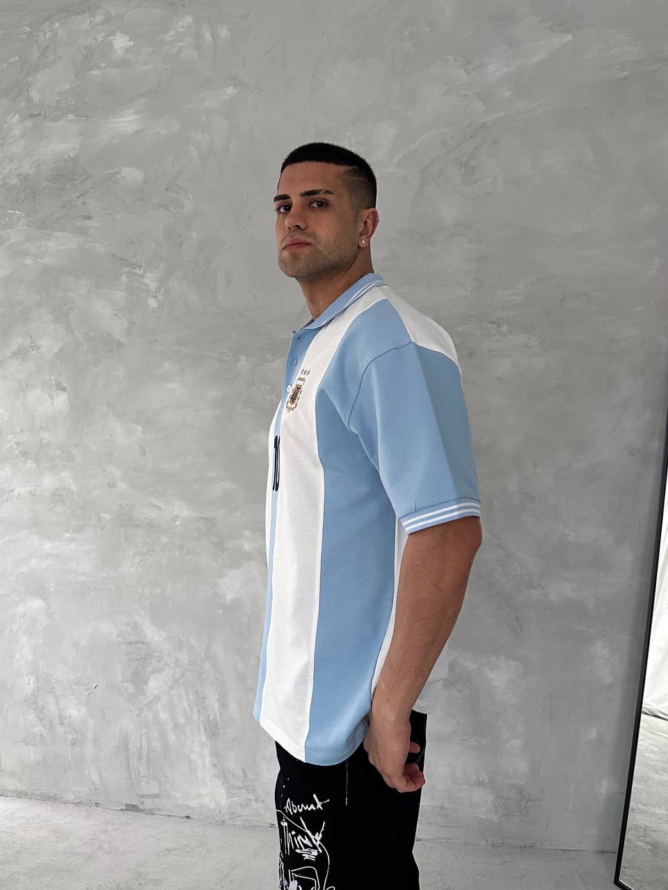 تيشيرت ياخة الارجنتين ميسي 10 , قالب كبير