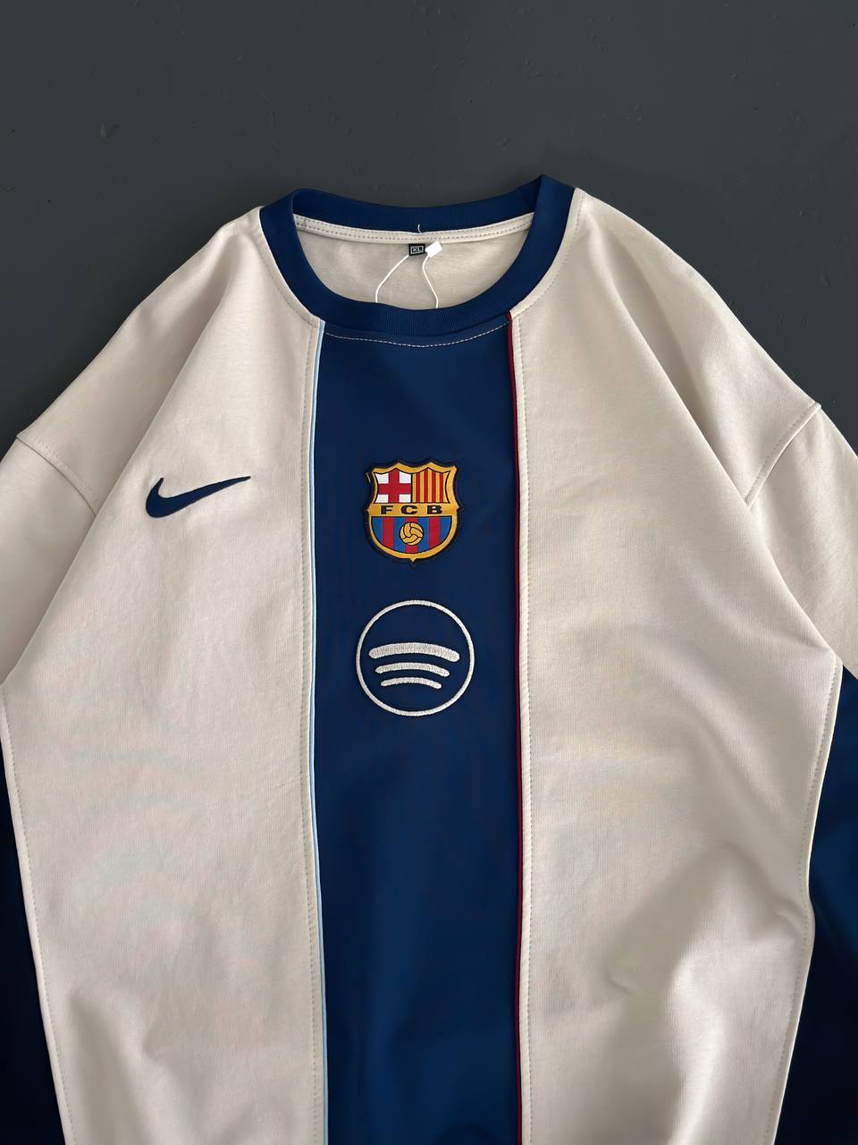 تيشيرت برشلونة نايك خط نيلي , قالب كبير