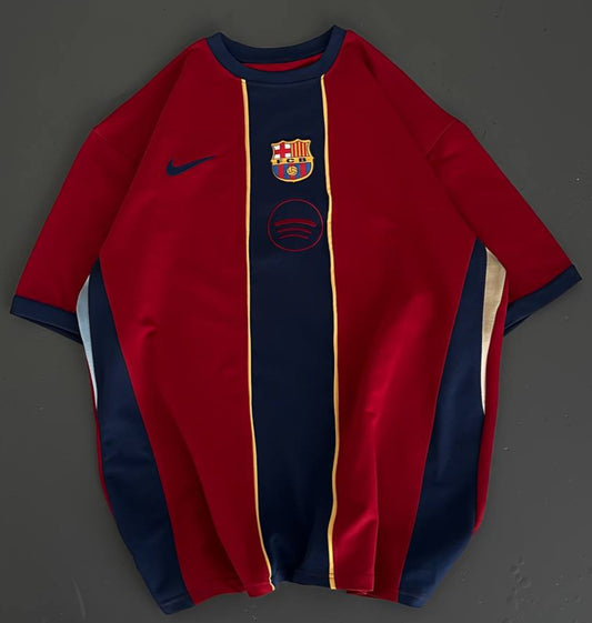 تيشيرت برشلونة نايك خط ازرق , قالب كبير