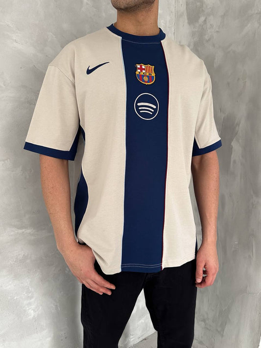 تيشيرت برشلونة نايك خط نيلي , قالب كبير