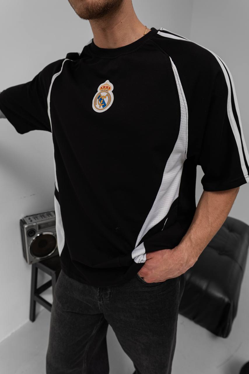 تيشيرت ريال مدريد تصميم دولفين اسود ,قالب كبير