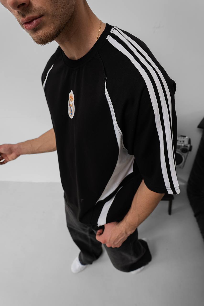 تيشيرت ريال مدريد تصميم دولفين اسود ,قالب كبير