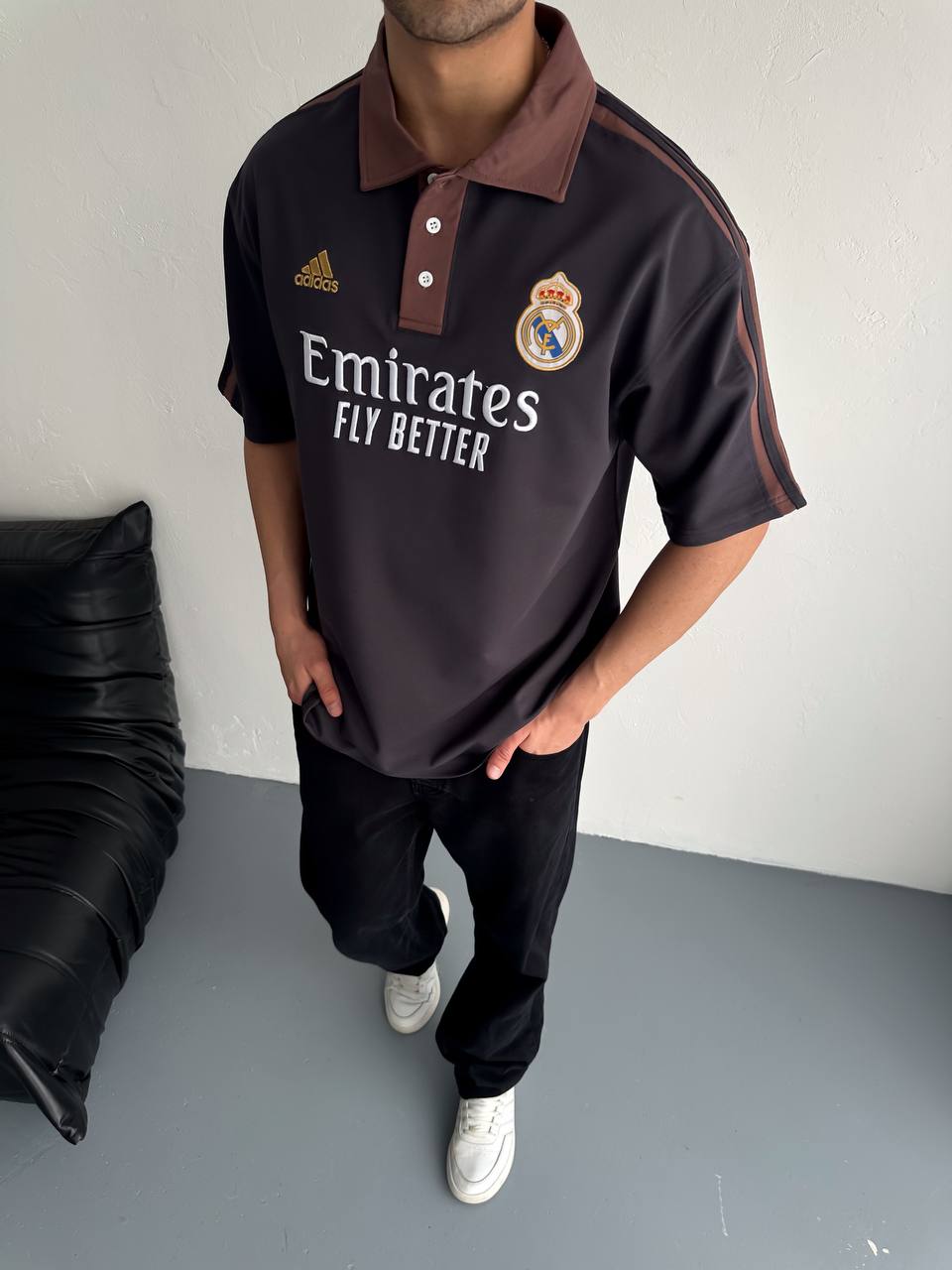 تيشيرت ريال مدريد ياخة اديداس ,قالب كبير